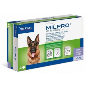 MILPRO PERRO 12.5/125MG 4COMP.