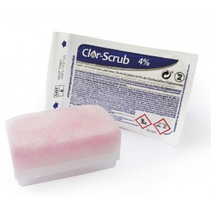 CEPILLO/ESPONJA JAB.CLORHEX.4% ROSA TECNO