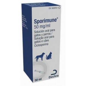 SPORIMUNE 50MG/ML 50ML SOLUCION ORAL GATOS Y PERROS