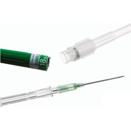 CATETER ENDOVENOSO SURFLO 18G. 1UD VERDE