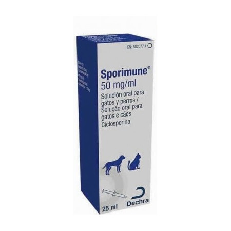 SPORIMUNE 50MG/ML 25ML SOLUCION ORAL GATOS Y PERROS