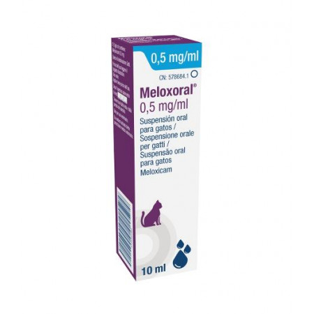 MELOXORAL 0.5MG/ML 10ML SUSP.ORAL PARA GATOS