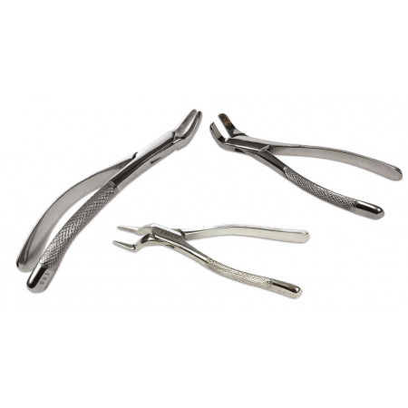SET DE 3 FORCEPS DIENTE DE LOBO/INCISIVOS