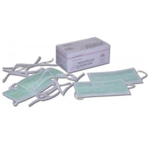 MASCARILLA QUIRURGICA 3/CAPAS CON GOMAS(50UD) - Equinvest