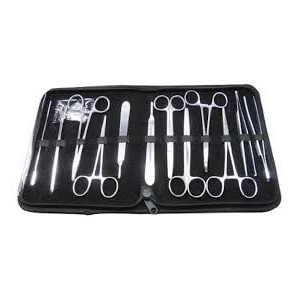 KIT INSTR. CIRURGIA 9 PEÇAS NG FUNDO PRETO - Equinvest