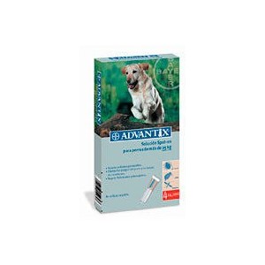ADVANTIX CÃO 4ML 4 PIPETAS (+25KG) - Equinvest
