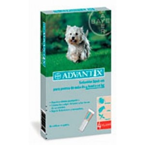 ADVANTIX CÃO 1ML 4 PIPETAS (4-10KG) - Equinvest