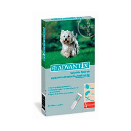 ADVANTIX CÃO 1ML 4 PIPETAS (4-10KG) - Equinvest