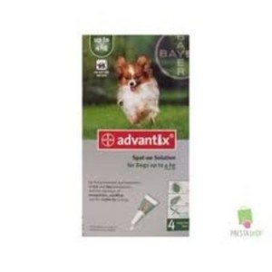 ADVANTIX CÃO 0,4 ML 4 PIPETAS (ATÉ 4KG) - Equinvest