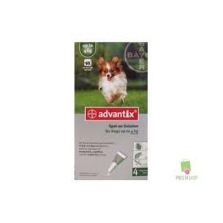 ADVANTIX CÃO 0,4 ML 4 PIPETAS (ATÉ 4KG) - Equinvest