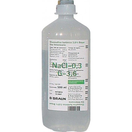 SUERO GLUCOSALINO ISOT. BRAUN 3,6% 500 ML - Equinvest