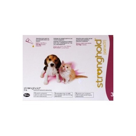 STRONGHOLD CACHORRO 15MG.3 PIPETAS - Equinvest