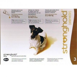 STRONGHOLD PERRO 60MG.3 PIPETAS (5.1-10KG) - Equinvest