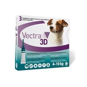 PIPETAS VECTRA 3D S 4-10KG. 3PIP. - Equinvest
