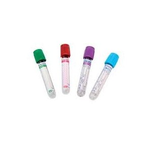 TUBO BD VACUT.10ML TAMPA VERMELHA PLÁSTICO - Equinvest