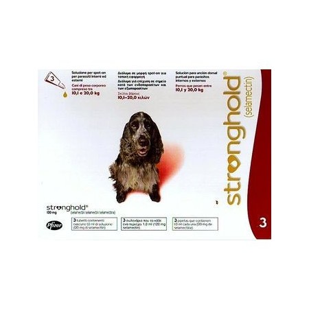 STRONGHOLD PERRO 120MG.3 PIPETAS10-20K - Equinvest
