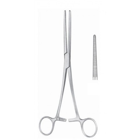 PINZA KOCHER RECTA 20CM CON DIENTES - 14.574 - Equinvest