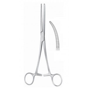 PINZA KOCHER CURVA 20CM SIN DIENTES - 14.584 - Equinvest