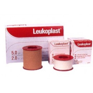 ESPARADRAPO TELA LEUKOPLAST S BRANCO 5CM X 5M - Equinvest