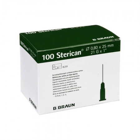 AGULHA 0,8/25 21GX1" VERDE 100 UNID - Equinvest