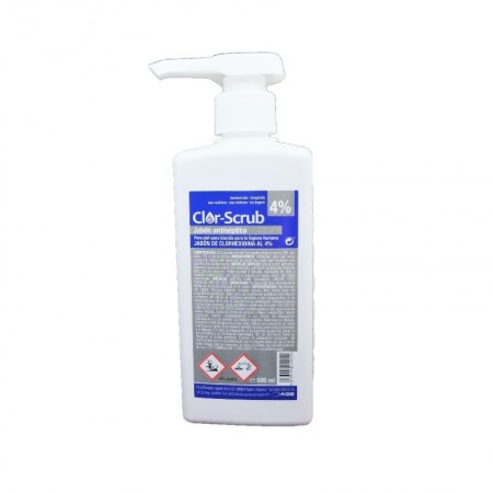 CLOR-SCRUB JABON 4% 500 ML