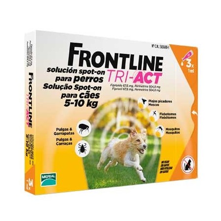 FRONTLINE TRIACT 3 PIPETAS 5-10KG.